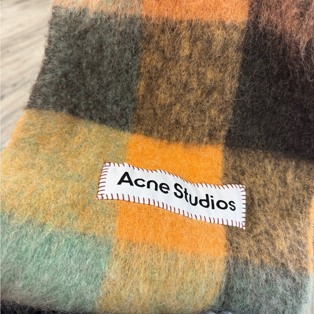Acne Studios Multicolor Checkered Scarf